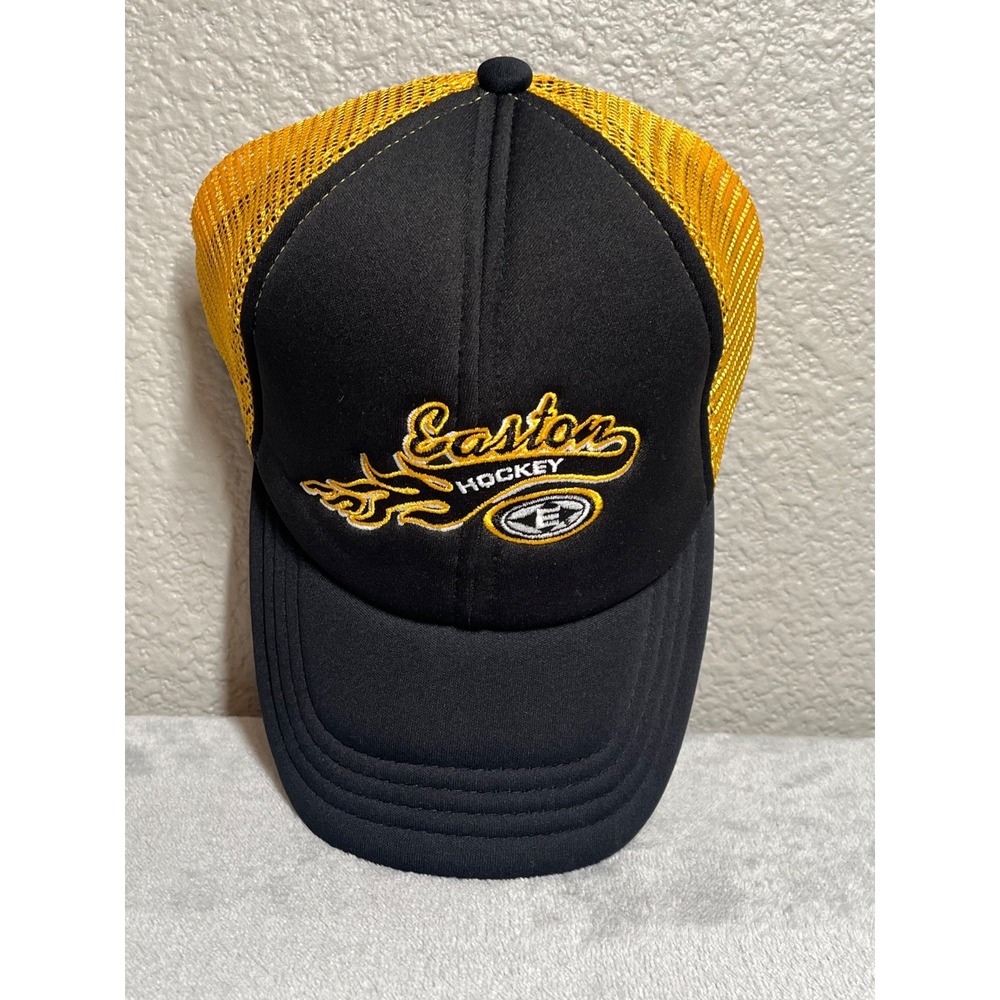 EASTON Hockey Trucker Hat Cap Black Gold Mesh Adjustable One Sz  Fits Most Sport - Picture 11 of 12